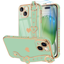 iPhone15Pro Max case with wrist strap and2screen