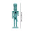 Nutcracker figurine Christmas decoration blue 4