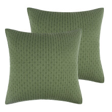 Levtex Homen ristipistosarja, kaksi euro shame -kuviota, 26x26 tuumaa