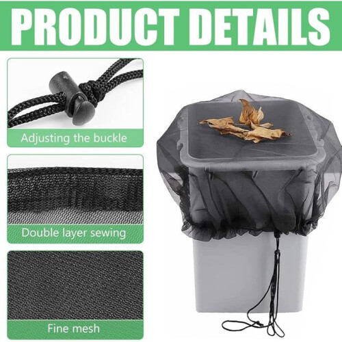 Regennet voor regentank - RNF-2P - 96 cm - Polyester - Met trekkoord 2