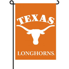 TEXAS LONGHORNS 2-seitiges Gartenfahnen-Set mit #11213 Gartenpole