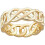 Celtic Knot Wedding Band Gold-Plated 1