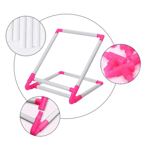 Rektangulært plastbroderiringstativ 30x25x20cm 2