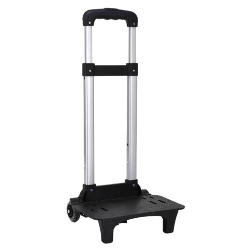 Mornei Foldable Aluminum Alloy Trolley Backpack Black 1