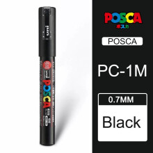 Rotulador POSCA a base de agua, 0,7 mm, negro, 1 unidad
