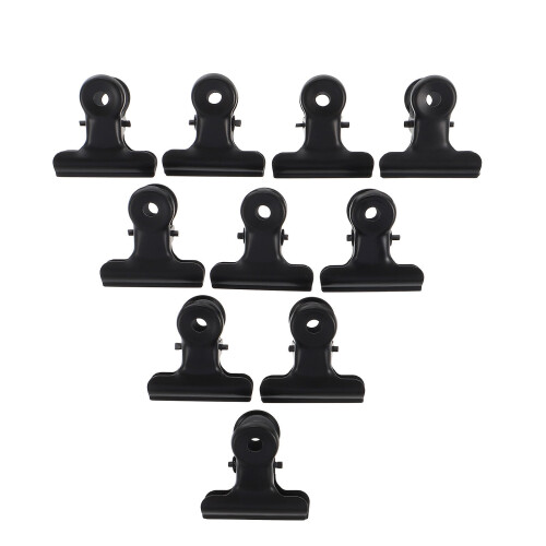 Pinces de serrage en métal, acier inoxydable, 10 pièces