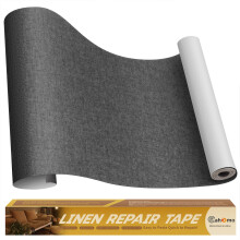 Cahomo Leinen Reparaturband 16x90 Zoll, Selbstklebende Stoffflicken, Couch Reparaturset