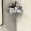 Clear Wall Caddy Glacier Pattern Suction Shelf 1 Pack 1