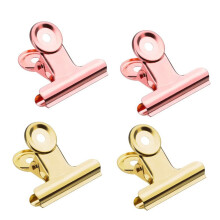 Roségouden metalen clips voor kantoorartikelen, 10 stuks