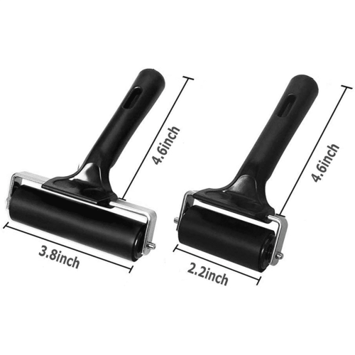 Rubber Roller Set for Printmaking 6 pcs 6cm and 10cm 1