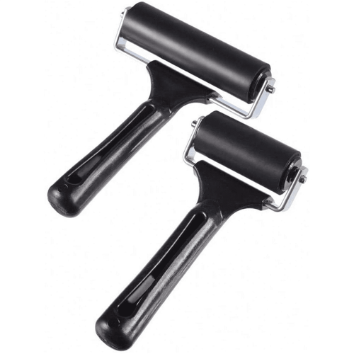 Rubber Roller Set for Printmaking 6 pcs 6cm and 10cm 2