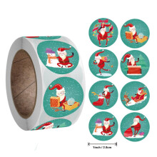 Christmas Holiday Sticker Roll Decorating Gift 1 Roll