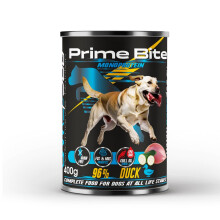 PRIME BITE Monoprotein Duck with zucchini - wet dog food - 400g