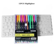 Gel Pens Set Pastel Metallic Neon Glitter 12 pcs