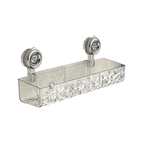 Panier de douche à ventouses Leodye, motif glacier blanc, 1 pièce