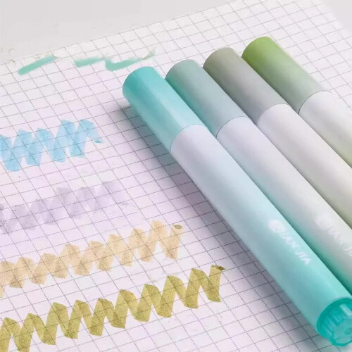 Glitter marker pens fluorescent pastel 4 pcs