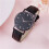 Quartz ur rustfrit stål urskive casual armbåndsur 3