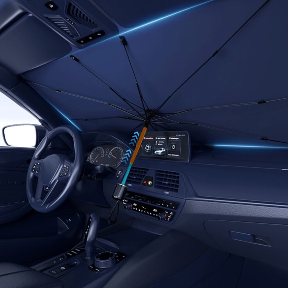 Car Thermal Insulation Retractable Sunshade 9107258749536