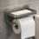 Toilet Paper Rack Freestanding Rustproof Black 1