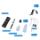 Air Compressor Kit Portable Cordless Sprayer 7.4V 34PSI 5