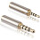 2,5 mm til 3,5 mm stereoadapter forgyldt, 2 stk. 7