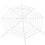 Halloween Spider Web Decoration White 11.8 Ft Circular 1