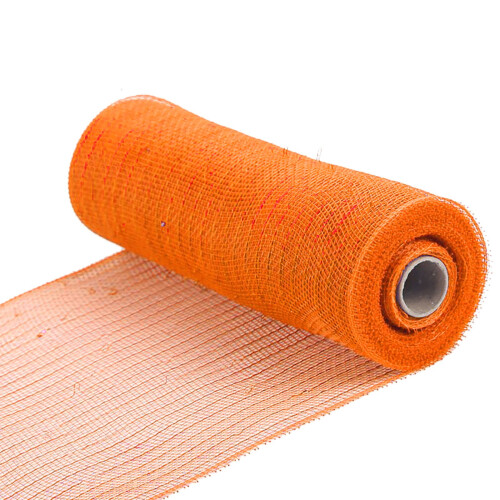Leott bloemenlint oranje gaasrol