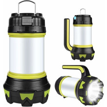 Lampa campála LED, lampa campála in-athluchtaithe USB in-mhéadaithe, uiscedhíonach IP68, tóirse ilfheidhmeach