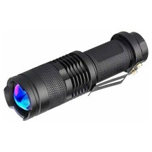 Tóirse UV 365nm, Solas Dubh Ultraivialait LED, Insúmáilte le haghaidh Brathadóirí Airgid agus Fíorú PZCC