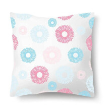 Cotton Linen Pillow Case Scandinavian Floral 2 pcs