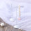 Earring Tree Stand Metal White 3 Pieces 2