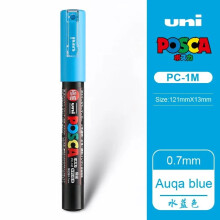 POSCA PC-1M marker pen 0.7mm aqua blue