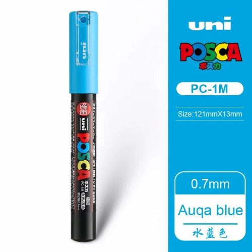 POSCA PC-1M marker pen 0.7mm aqua blue