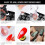 Miuline nail art stamper clear silicone 2 pcs 6