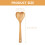Heart-Shaped Bamboo Stirring Spoon Kitchen Utensil 2