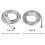 Bidet pipe universal interface stainless steel 1m 5