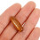 Wood Beads Oval Natural Unfinished 50 pcs 8