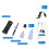 Air Brush Kit with Compressor 7.4V 34PSI Portable Black 5