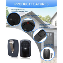 For Chamberlain Klik5u-Bk2 Klik3u-Bk Garage Door Opener Remote Clicker, 380UT 375UT Universal Garage Door Remote