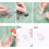 Clear Silicone Stamp Set with Acrylic Blocks for Card Making 6