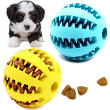 Dog ball - HANDEIU - Pack of 2 - 5 cm - Natural rubber - Treat reservoir