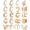 Jstyle Adjustable Ear Cuffs Set Stainless Steel 20 pcs 1