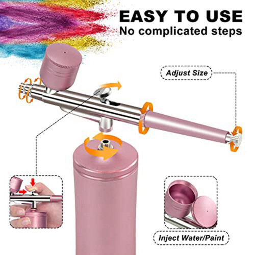 Airbrushset met oplaadbare draadloze compressor 2