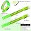 OUSITAI LED reflecterende armband groen USB oplaadbaar 2