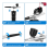 Airbrushset met oplaadbare, draagbare handsproeier voor 3
