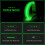 OUSITAI LED reflecterende armband groen USB oplaadbaar 3