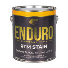 General Finishes Enduro RTM Watergedragen Houtbeits, 1 Gallon, Sterk Zwart