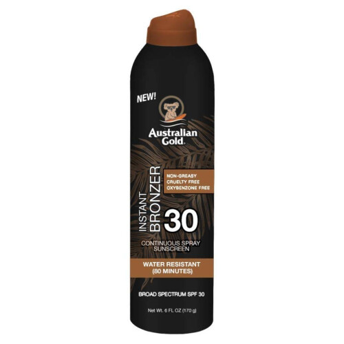 Australian Gold Australian Gold Continuous SPF#30 Spray 6 Unzen mit Bronzer (3er Pack)