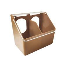 XROMTBEM pigeon drinking cup feed tray with hooks 2 holes