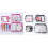 Transparent makeuptaske til kvinder, kvartstørrelse 6